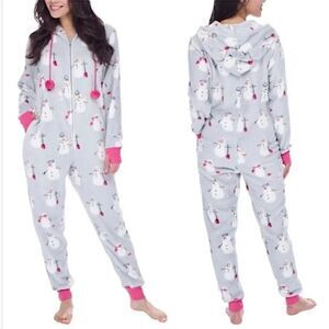Munki Munki Snowman Fleece Onesie!